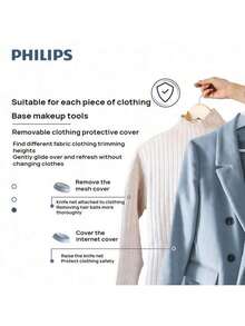PHILIPS 毛球修剪器GCA2100/20 家用衣物護理毛球修剪器 無線快充設計 可拆卸大容量毛球盒 去除衣物毛球 靜謐藍 - 靜謐藍 - 查看 5