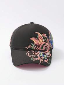 INNNEVV 1顶女士花卉刺绣棒球帽，休闲时尚浪漫风格，适合所有季节 - 彩色 - 查看 4