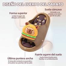 TendenciaSandalias Y Zapatillas Antideslizantes Capibara Para NiñosCalidad premium - Amarillo - Ver 6