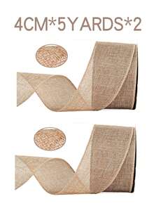 Fita de linho de 20/5 jardas com borda de arame - Material de poliéster, adequada para embrulhos de presentes, laços, guirlandas e decorações de árvores de Natal - Disponível em vários tamanhos e cores. Ideal para presentes femininos, presentes para o Dia das Mães, flores, estames, projetos de artesanato, decoração de ambientes, decoração de quartos, plantas, decoração de casamentos, etc. - Multicolorido - Ver 34