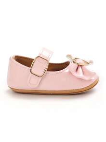 Zapatos de estilo Mary Jane suaves y elegantes para niñas bebé, de 0 a 1 año, para primavera/otoño - Rosa - Ver 7