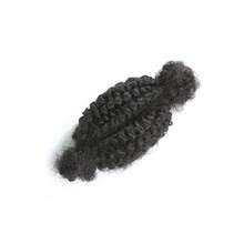 Bulk African Curly Human Hair, Natural Hair, Pre-Puffed Springy Twist Braids, Pre-Stretched Coiled Hair, For Making Micro Braids, Twist Braids, Dreadlocks Extensions, Dreadlocks Repair, Mini Twist Braids