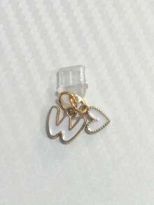 26pcs Heart-Shaped Dust Plug, Dust Plug Decoration, Heart Phone Dust Cover, English Alphabet Heart Hanging Dust-Proof Phone Charging Port Accessories, Gift For Friends, Christmas Gift Gifts For Mother, Family, Friends, Birthday, Holiday Phone Accessories Phone Charm - White Type-c - View 11