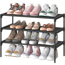 ASDF-SONGMICS Zapatero de 3 Niveles Almacenamiento de Calzado Estantería de Zapatos 29.7 x 62.3 x 53.5 cm Negro Tinta MLSH023BH01 - 3 niveles 623 ancho cm - Ver 1