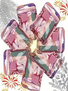 25/5件套一次性美甲工具套装：便携式美甲包包含迷你指甲锉、双面抛光块、木质剪刀和指甲刷；独立包装设计，旅行和美甲沙龙必备，指甲清洁工具，适合专业美甲师和居家美甲师使用，美甲护理必备品，专业美甲护理套装，送给闺蜜、女性的礼物，情人节、婚礼、开斋节、斋月、旅行必备。 - 彩色 - 查看 8