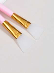 2 Stücke weiche Silikon Gesichtsmaske Applikator, Maske Silikon Pinsel, gemischter Schlammmaske Pinsel, Beauty Salon Make-up Werkzeuge, geeignet für Anfänger - Verschiedenfarbig - Übersicht 7