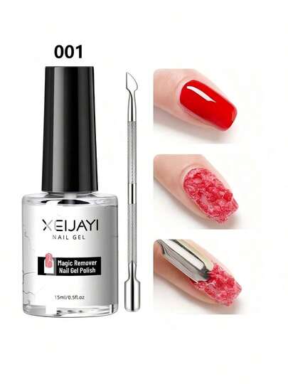 XEIJAYI Quitaesmalte de uñas en gel mágico - Elimina rápida y fácilmente el esmalte de uñas en gel y el pegamento de uñas, herramienta de limpieza rápida, adecuada para salones de uñas o uso doméstico