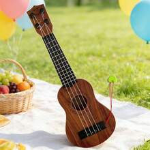 Mini Ukulele Toy For Kids, Miniature Guitar String Instrument For Music Learning And Early Rhythm Training, Lightweight Easy-To-Play Educational Musical Toy, Interactive Beginner Ukulele To Inspire Musical Interest, Hand-Eye Coordination And Auditory Development, Durable Portable Practice Instrument For Parent-Child Entertainment And Classroom Activities, Ideal For Home Play, Travel, Birthday Parties,And Holiday Gift Giving - Multicolor - View 9