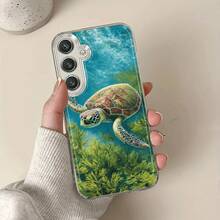 Funda de Teléfono Youyou Turtle para Samsung Galaxy A02 A03S A04 A05S A06 A13 A14 A15 A16 5G A21S A22 A23 A24 A25 A26 A32 A34 A35 A36 A50 A52 A53 A54 A55 A56 A73 S21 Ultra S22 Plus S23+ S24 FE S48 Funda de Teléfono Transparente de Caricatura a Prueba de Golpes Cobertura Completa TPU Funda Suave Creativa - Multicolor - Ver 6