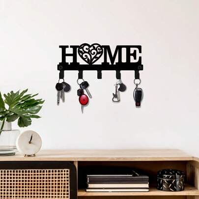 CIF BUY 1 Set Cozy Home Key Hooks, Multi-Function Wall Mount Storage Rack, Can Hang Keys, Coats, Hats And Bags. Easy Installation, Suitable For Garage, Kitchen, Bathroom And Entryway, Essential For Organized Living.