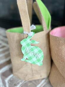 定制复活节篮子标签 | 复活节姓名标签 | 兔子姓名标签 | 亚克力复活节标签 | 定制复活节标签 | 个性化复活节标签 | 鸡蛋篮子标签 包包挂饰 钱包挂饰 - 彩色 - 查看 8