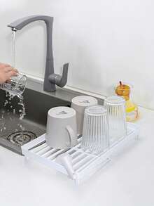 Kitchen Spice Rack; Condiment Rack; Floor-Standing Plastic Storage Rack; Seasoning Rack; Herb Rack - White - View 5