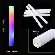 CamelParty 103 Pcs Glow Sticks With 3 Modes Colorful Flashing Glow In The Dark Party Supplies Multicolor Bulk LED Foam Glow Sticks For Wedding Raves Sporting Events Glow Party Birthday Camping Concert - Multicolor - View 3