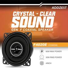 2PCS 4" Car Coaxial Speakers With 60W Max Power, PEI Tweeter Hybrid Surround, Car Door Speakers, Great Stock Replacement, High-Efficiency Speaker, Pair - 4" Coaxial 60W MаX - 查看 2