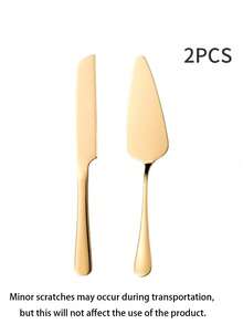 Stainless Steel Wedding Cake Cutting Set, Includes Cake Knife And Cake Server, Silver Blade With Acrylic Crystal-Like Handle, Perfect For Weddings, Bridal Showers, Anniversaries, Housewarming, Birthdays, And Christmas Gifts - Multicolor - View 13