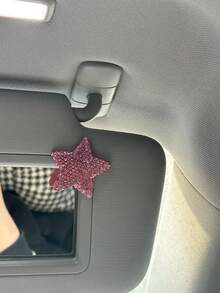 Decoración de coche con diamantes de imitación en forma de estrella, elegante adorno de mariposa de princesa para el salpicadero, regalo para mujeres, Día de San Valentín