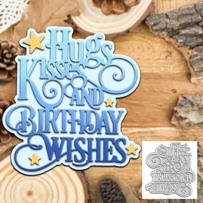 قالب قطع معدني مميز متعدد الطبقات للعناق والقبلة وتهنئة عيد الميلاد، مناسب لديكور أعياد الميلاد والزفاف، قوالب للحرف الورقية والتقطيع، لوازم قوالب الحفر والختم