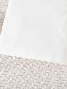 2pcs/Set Toddler Girls' Fashion Fishnet Cropped Hollow Top & Letter Print Snug Fit Slip Dress Set, Summer - Coral Orange - View 10