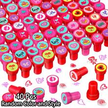 10/20 pièces Tampons à l'encre de la Saint-Valentin, tampons amusants, convenant aux enfants garçons et filles pour les faveurs de fête, les récompenses en classe, les échanges de cadeaux, les incitations scolaires et les fourre-tout, couleurs et styles aléatoires