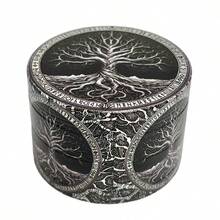 1个手动研磨器，金属研磨器，家用研磨器，香料研磨器，烟草研磨器，无需电源，清洁和烟草配件，情人节和圣诞节礼物 - 彩色 - 查看 15