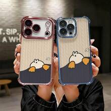 Electroplated Four Corner Drop Resistant Phone Case Adorable Blue Elephant Illustration Wallpapers for Cell Phone ShellsPhone Case for 17 17Pro 17Air 17Promax 11 12 12Pro 12Pm 13 13Pro 13Promax 14 14Pro 14Promax 14Plus 15 15Pro 15Plus 15Pm 16 16Pro 16Plus 16Promax Ideal for Gifts in All Four Seasons - Plateado - Ver 6