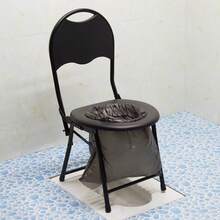 Juego de silla de inodoro portátil para exteriores, incluye asiento acolchado plegable y orinal, diseñado para personas mayores y mujeres embarazadas. Inodoro portátil actualizado, altura ajustable, orinal portátil adecuado para camping, senderismo, viajes por carretera, automóviles, autocaravanas, tiendas de campaña, playas y conductores de camiones - Multicolor - Ver 5