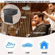 1 st. klippmatta i minnesskum, salongsdyna, sittdyna i barbershop, avtagbart och tvättbart överdrag, sidohandtag