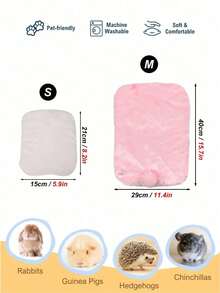 1pc Soft & Warm Rabbit Sleeping Mat, Washable Cage Pad Suitable For Small Pets Like Rabbits, Guinea Pigs, Ferrets