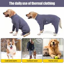 Dog Winter Coat, Dog Four-Leg Jumpsuit, Soft Dog Winter Clothes, Warm Sweatshirt Jacket Pet Apparel, Stretchy Soft Jumpsuit Suitable For Medium To Large Dogs - Multicolor - View 6