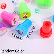 10/20pcs Valentine's Day Mini Self-Inking Stamp Set, Colorful Plastic Stamps With 10 Different Patterns, Great For Children Valentine's Day Party Favors, Classroom Rewards, School Goodie Bag Fillers, Random Colors - Valentine's Day 8 - View 7