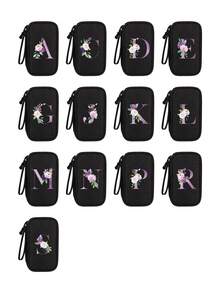 Digital Storage Bag, Power Bank, Mouse, Charger, Data Cable, Mobile Power, Hard Drive Case, Protective Cover, And Organizer Bag Travel Storage Bag For Electronics: Protect Your Disks, Headphones & More,Tech Accessory Bag Compatible For /Cable/Charger - USB- Device Organizer Case, Compact Durable Fabric Wrap Storage Bag, Portable Electronics Organizer For Travel & Daily Use,Ideal Gift,Valentine's Day Gift - Multicolor - View 2