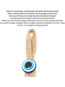 EstiloAmuleto De Cristal Turco, Amuleto De Ojo De La Suerte Azul, Mal De Ojo Turco, Colgante De Pared, ProteccióN De La SuerteVersióN Mejorada - 1 - Ver 5