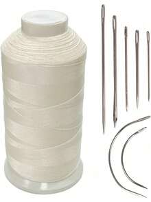 Hilo de coser de nylon Bonded EstiloEstilo, tamaño de 1500 yardas#69 T70 Color Blanco Para Exterior, Cuero, Bolsa, Zapatos, Lona, TapiceríaVersión MejoradaVersión Mejorada - 1 - Ver 2