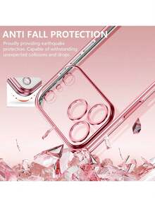 Premium Shockproof/Dustproof Reinforced Edge Luxury Protective Phone Case Compatible With Samsung Galaxy S24 Ultra/S24 Plus/S24, S23 Ultra/S23 Plus/S23, S22 Ultra/S22 Plus/S22, S21 Ultra/S21 Plus/S21 FE, S20 Ultra/S20 Plus/S20 FE, And OPPO A5x/C1 2 3 4 5 6 7 8 9, 9 8 7 6 5 4 3 2 1 - Pink - View 2