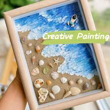 1200 PCS Tiny Sea Shells 10 Small Starfish - Mixed Ocean Beach Seashells Fish And Vase Filler, Beach Theme Party, Wedding Decor - Supplies - 最初的 - 查看 8