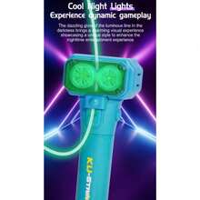 Night Glow Shooting Launcher Toy With High-Speed Rope, Creative Design For Intelligent Stress Relief And Family Interactive Games, Ideal For Parent-Child Activities And Gatherings - 三色螢光棒 - 綠色 - 查看 3