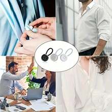 4pcs/8pcs/16pcs Expandable Waist Buttons, No Sewing Detachable Cuff Collar Shirt Extender, Elastic Waistband Adjustable Buttons, Unisex - Multicolor - View 4