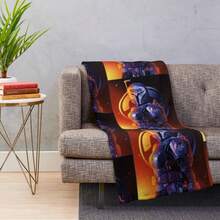 Bo Katan Kryze Mandalorian Throw Blanket - Ultra Soft Flannel Blanket For Couch, Bed And Sci-Fi Decor, Nite Owl Warrior Design, Cozy Lightweight Gift For Fans And Series Collectors - Màu sắc hình ảnh chính - Xem 11