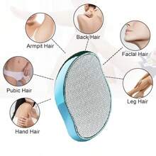 1pc Manual Hair Removal Tool | Gentle Depilation & Smooth, Waterproof & Reusable Hair Remover For Back, Arms, Legs And Full Body | Transparent Design, Batteryless, Unisex, Multiple Colors