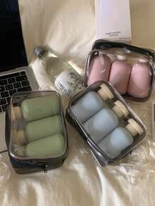 Reusable Silicone Travel Bottles With Flip Cap, Suitable For Creams, Lotions, Shampoo, Conditioner