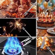 1 encendedor electrónico, encendedor eléctrico USB con indicador de batería y apagado inteligente, encendedor de arco eléctrico con cuello flexible de 360° para encender velas, gas y fuegos artificiales - Multicolor - Ver 7