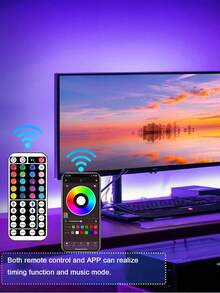 NBBUFF 3ft-100ft Led Strip Lights For Room Decor, With 44-Key Remote And App Control, Change Color In Sync With Music, Timing Setting, Adjustable Brightness, Led Lights For Bedroom, Living Room, Game Rooms, Kitchen,TV Backlight, Holiday Party Decor, Gift Giving