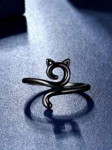 2个可调节猫形钩针指环，纱线导向环，手指保护环，钩针编织缝纫工具，适合初学者和老年人，手指安全设计 - 彩色 - 查看 13