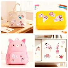 50张情人节装饰贴纸，卡通图案，情人节礼物，心形贴纸，粉色贴纸，适用于笔记本电脑、保险杠、滑板、水瓶、电脑、手机等。 - L - 查看 9