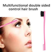 Hair Brush Set,Brush Set With Topsy Tail Tool, Teasing Bristle, Rat Comb For Women & Girls Hair Styling, Flyaways Control And Edge Combing - Pink - Pink - View 7