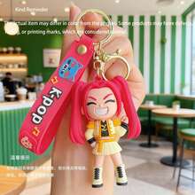 Mattel 1pc Cute K-Pop Christmas Keychain, Cartoon Pendant, Tiger Keychain, Couple Keychain, Anime Phone Charm, Bag Accessory, Friend Gift (Silicone Material, Slight Color Fading Is Normal) - Multicolor - View 18