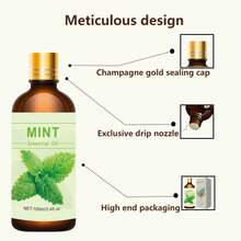 2瓶100毫升，2瓶30毫升，2瓶10毫升薄荷精油，保湿薄荷面部精油，柔滑肌肤香氛护肤油，纯植物萃取精油 - 薄荷氣息雙組合 - 查看 2