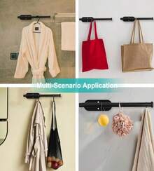 MGahyi Paper Towel Holder Wall Mount, Self Adhesive Or Drilling Under Cabinet Kitchen, 132 Inch Stainless Steel Paper Towel Roll Rack, Towel Roll Hanger For Bathroom(Silver, Rectangle) - ColorA - View 6