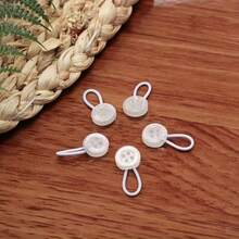 4pcs/8pcs/16pcs Expandable Waist Buttons, No Sewing Detachable Cuff Collar Shirt Extender, Elastic Waistband Adjustable Buttons, Unisex - Multicolor - View 6