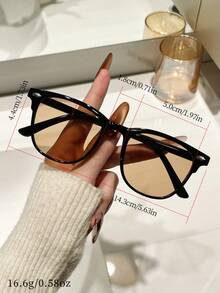 6pcs/Set Women's Casual Assorted Frame Eyeglasses Set, Y2K Fashion, Suitable For Beach, Travel, Party, Gift, Daily Wear - Multicolor - View 5
